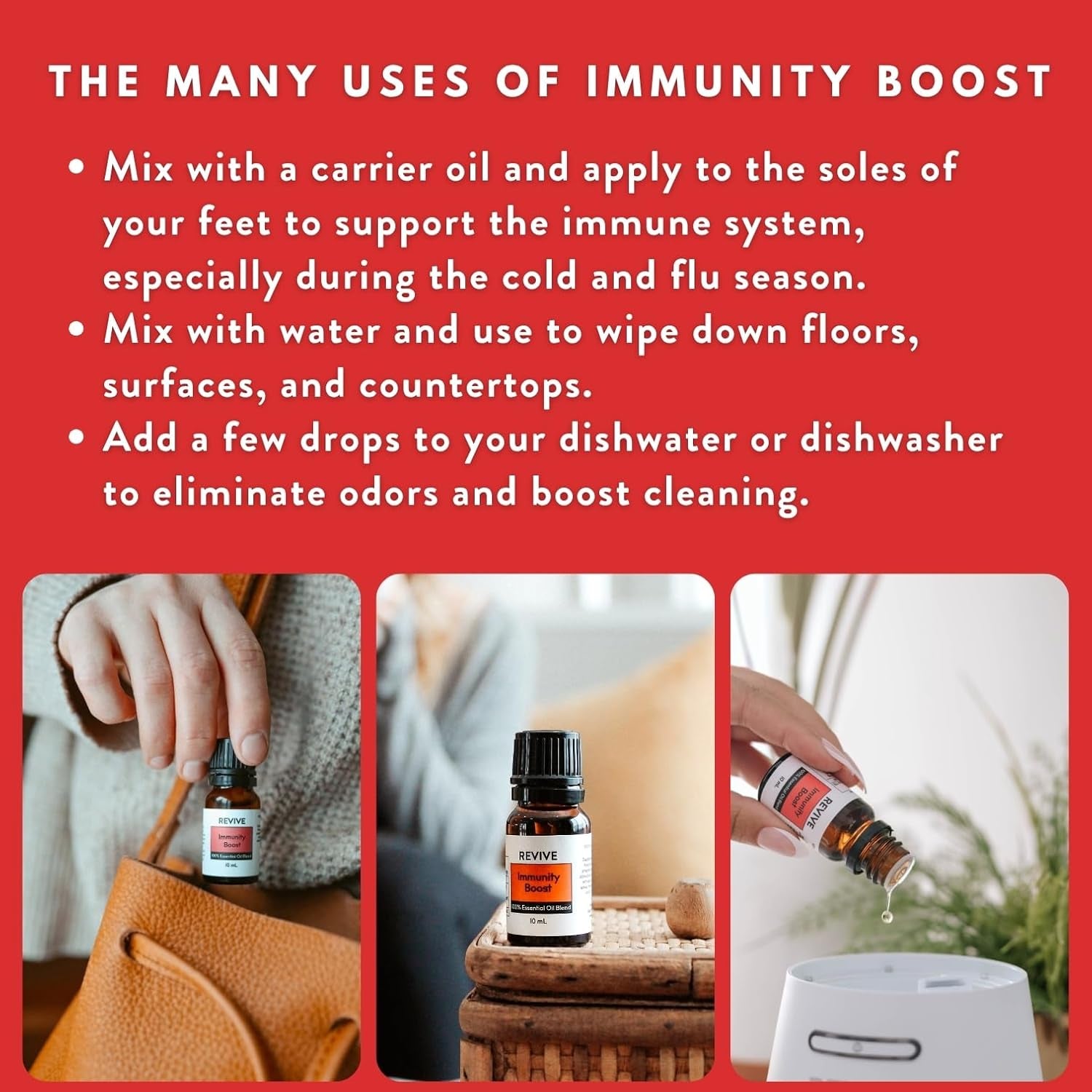 Immunity Boost Essential Oil Blend 2 Pack by  - 100% Pure Therapeutic Grade, for Diffuser, Humidifier, Massage, Aromatherapy, Skin & Hair Care