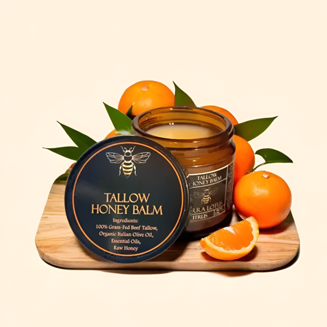 Tallow Honey Balm™ Organic Beef Tallow & Raw Honey Moisture Balm